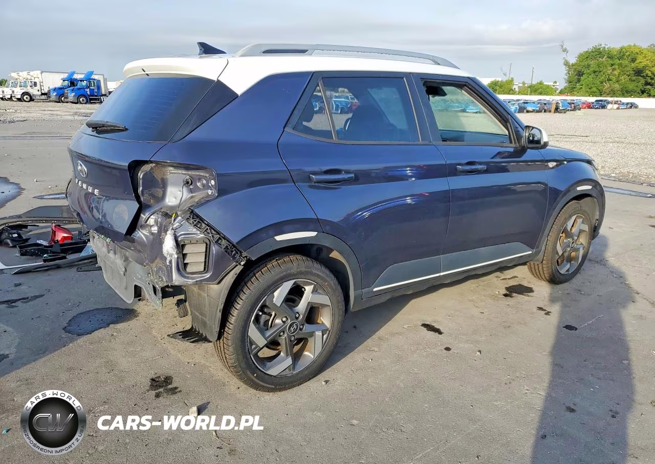 2021 Hyundai Venue Denim VIN:KMHRC8A31MU128912 - 3