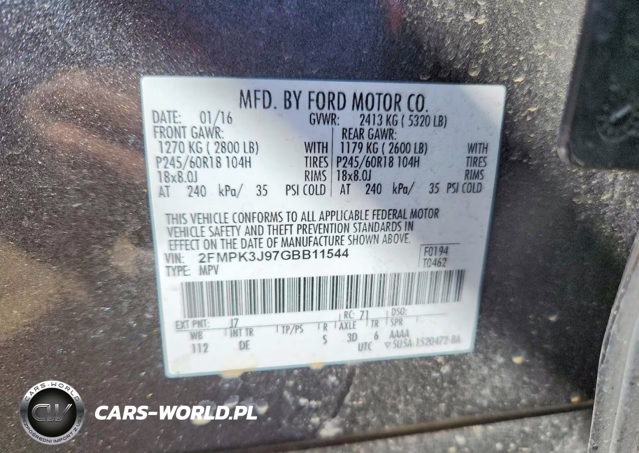 2016 Ford Edge Sel VIN:2FMPK3J97GBB11544 - 14