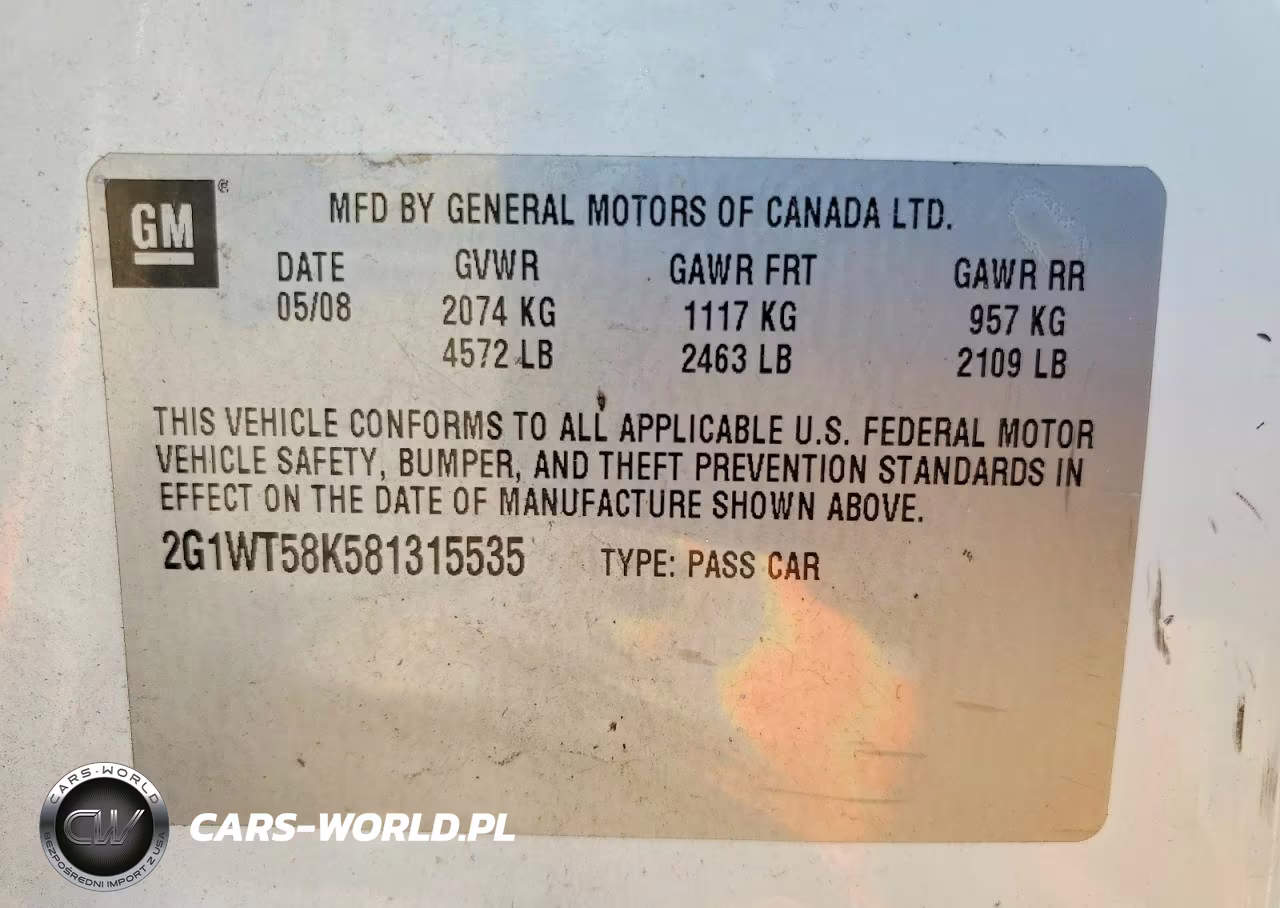 2008 Chevrolet Impala Lt VIN:2G1WT58K581315535 - 12