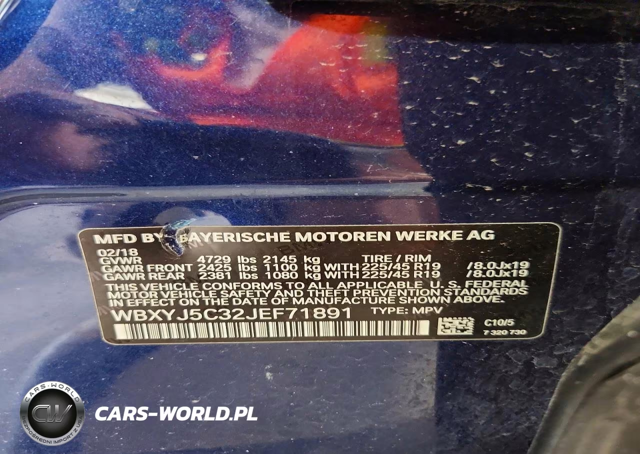 2018 BMW X2 xDrive28I VIN:WBXYJ5C32JEF71891 - 13