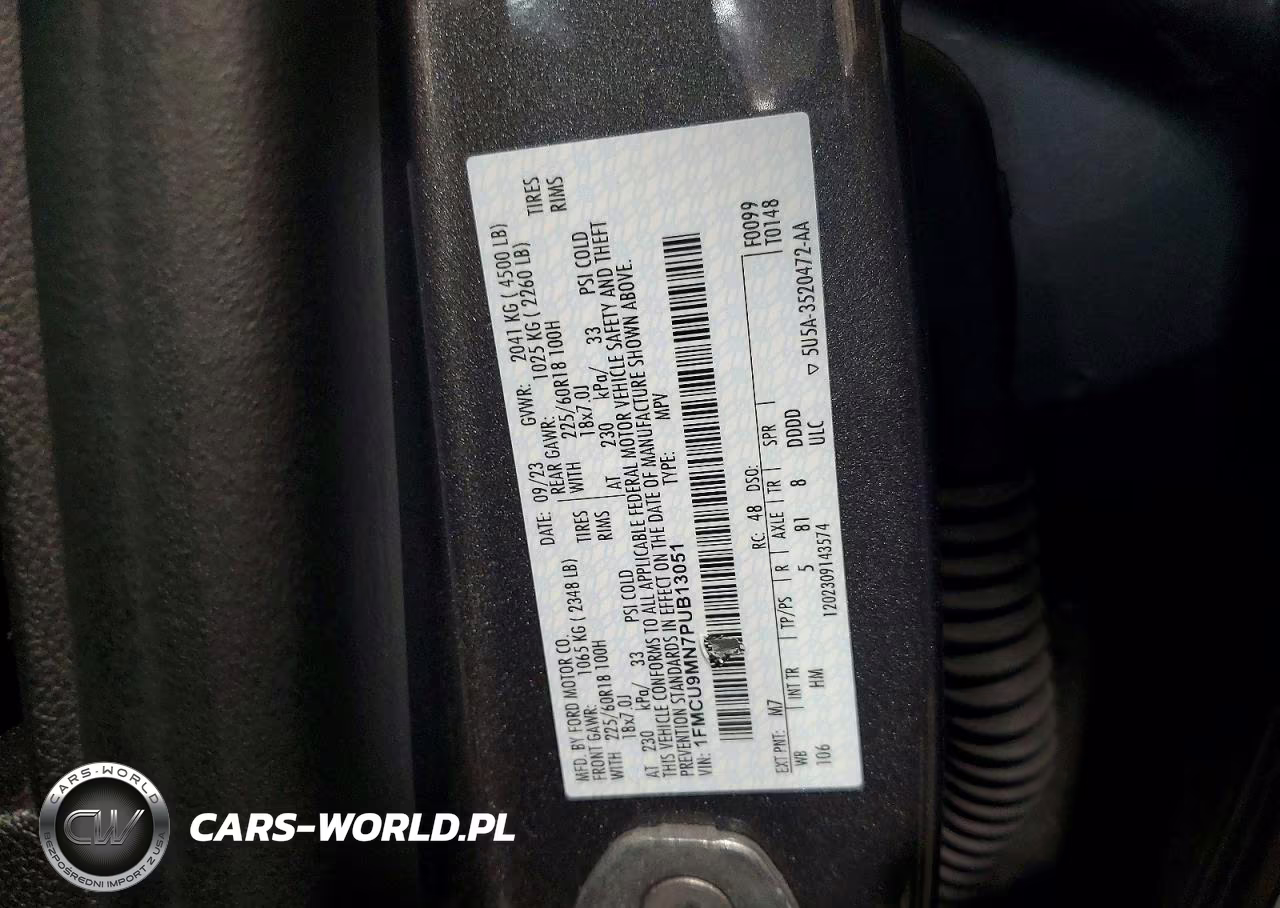 2023 Ford Escape St Line VIN:1FMCU9MN7PUB13051 - 14