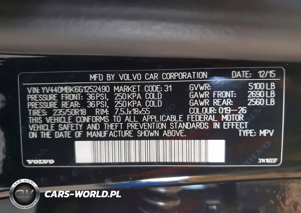 2016 Volvo Xc70 T5 Premier VIN:YV440MBK6G1252490 - 12