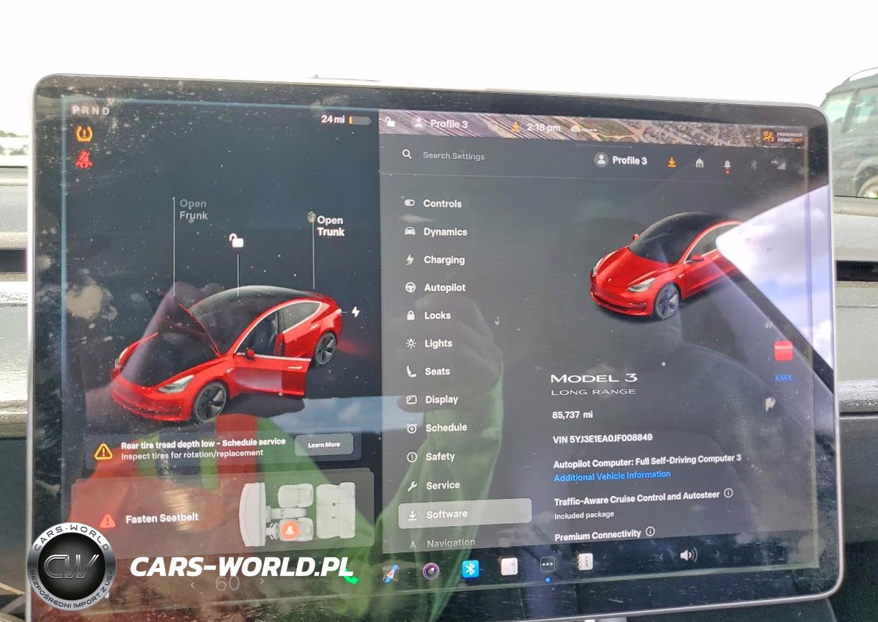 2018 Tesla Model 3 VIN:5YJ3E1EA0JF008849 - 9