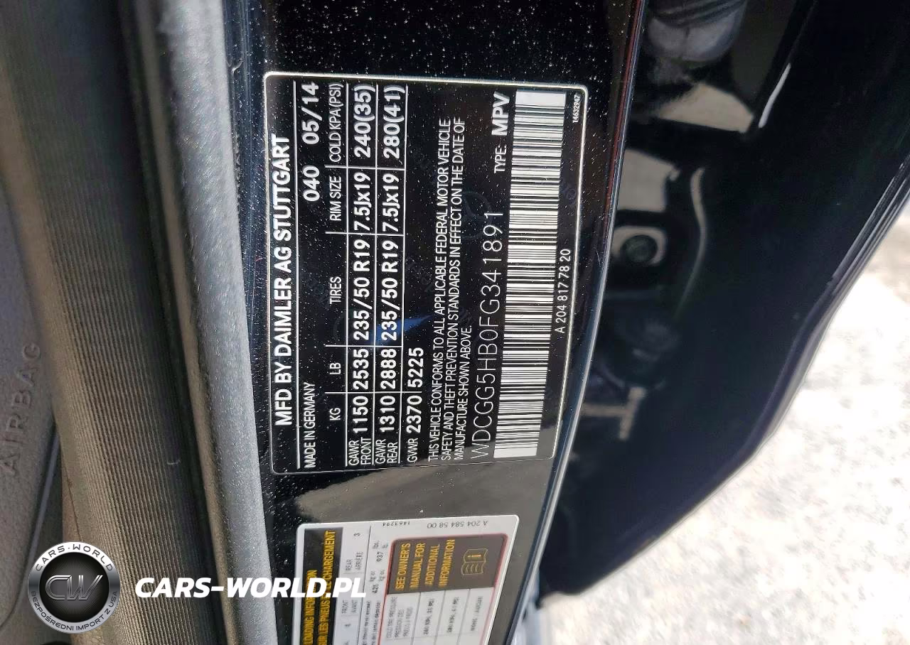 2015 Mercedes-Benz Glk 350 VIN:WDCGG5HB0FG341891 - 13
