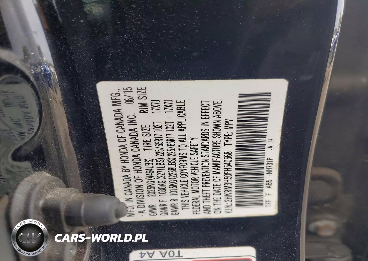 2015 Honda Cr-V Ex VIN:2HKRM3H50FH540568 - 14