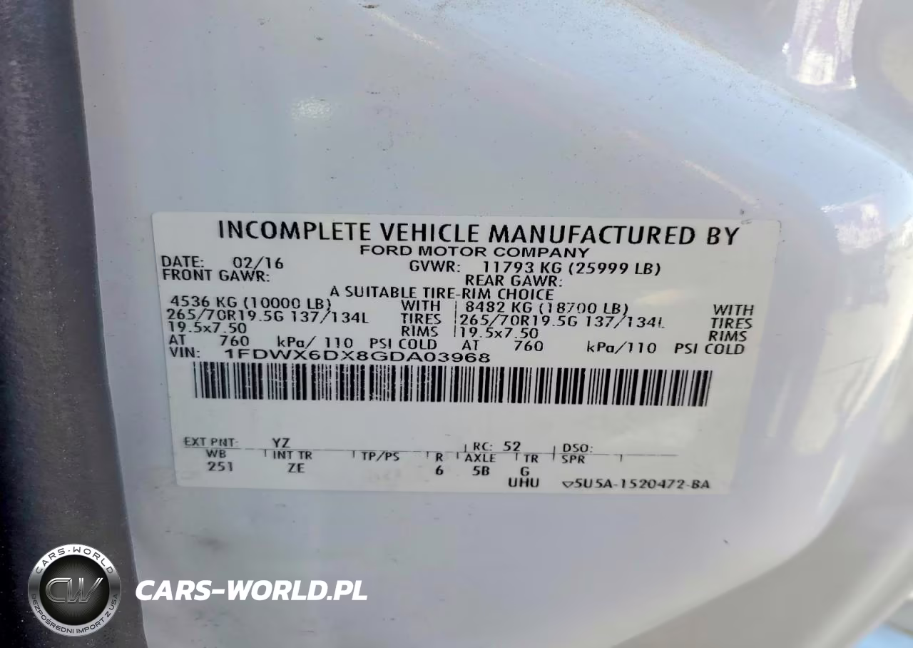 2016 Ford F650 Super Duty VIN:1FDWX6DX8GDA03968 - 13