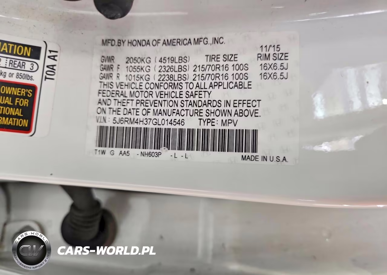 2016 Honda Cr-V Lx VIN:5J6RM4H37GL014546 - 13