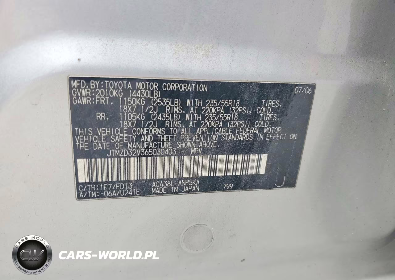 2006 Toyota Rav4 Sport VIN:JTMZD32V365030403 - 13