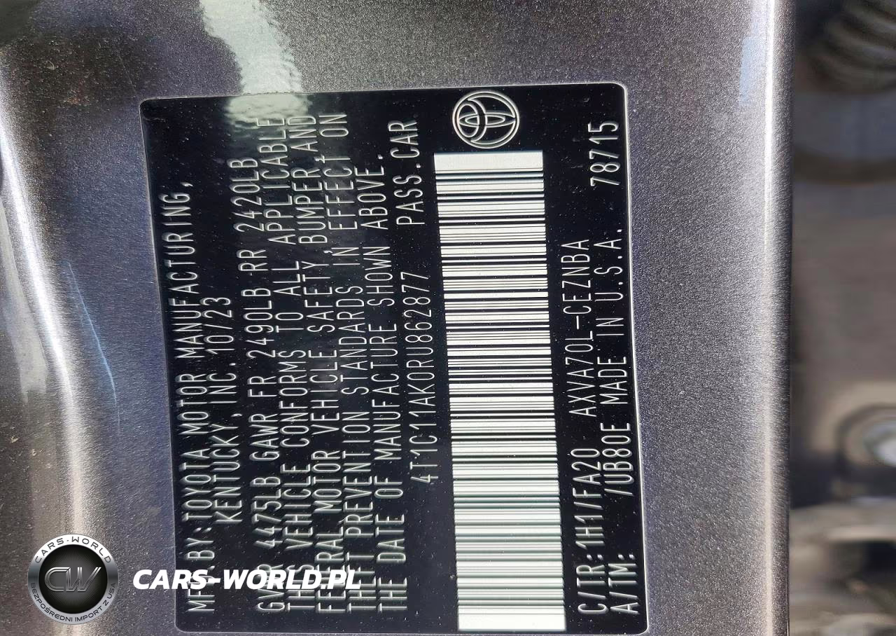 2024 Toyota Camry Le VIN:4T1C11AK0RU862877 - 13