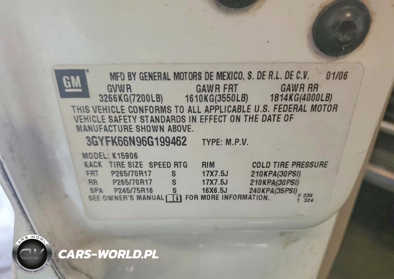2006 Cadillac Escalade Esv VIN:3GYFK66N96G199462 - 13