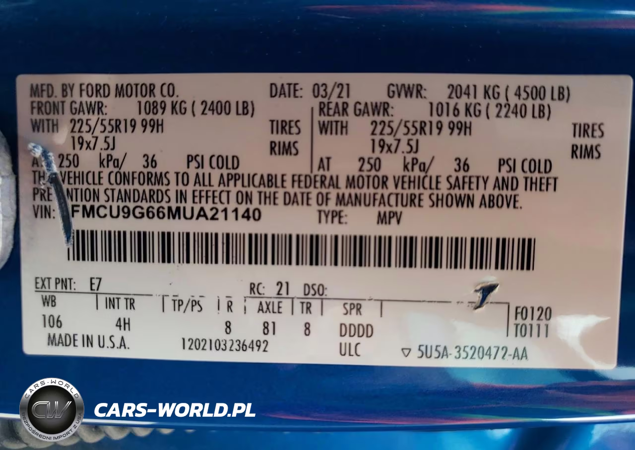 2021 Ford Escape Se VIN:1FMCU9G66MUA21140 - 13