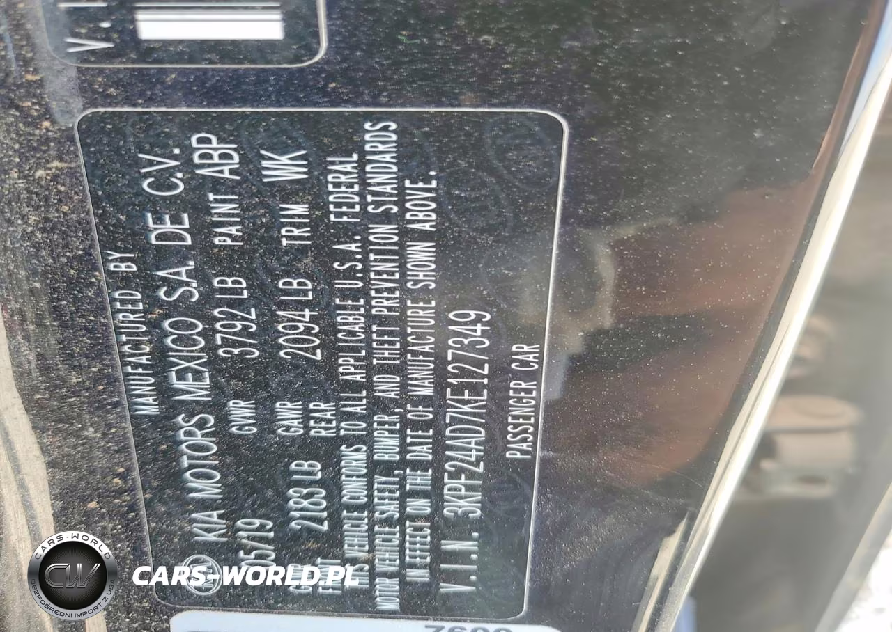 2019 Kia Forte Fe VIN:3KPF24AD7KE127349 - 12