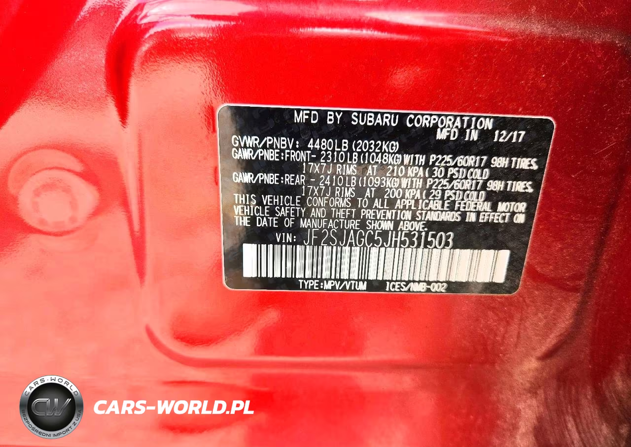 2018 Subaru Forester 2.5I Premium VIN:JF2SJAGC5JH531503 - 12