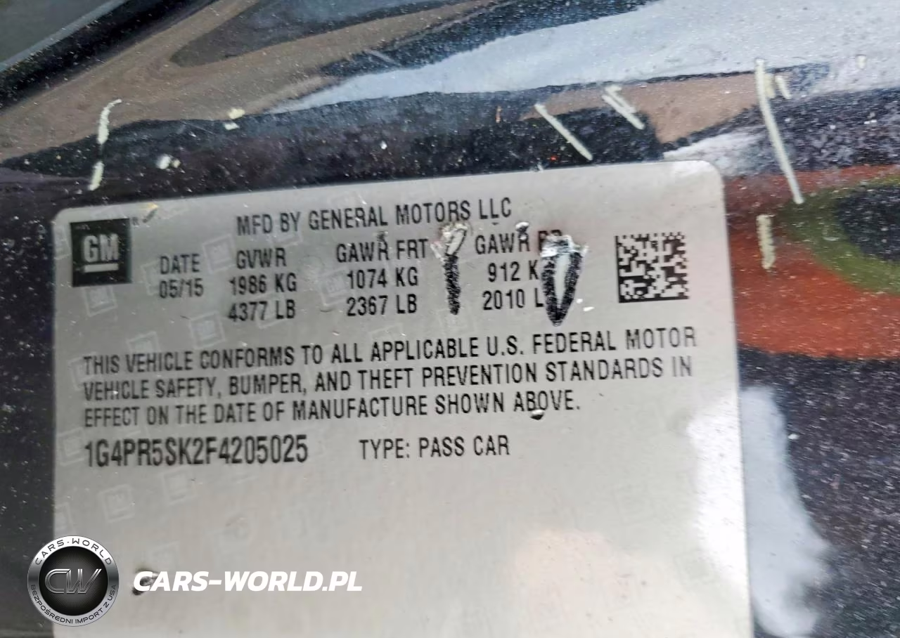 2015 Buick Verano Convenience VIN:1G4PR5SK2F4205025 - 12