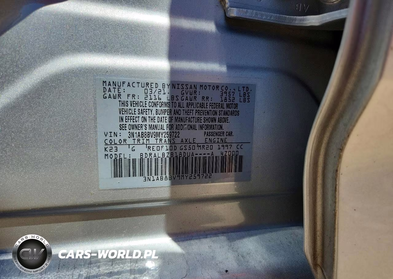 2021 Nissan Sentra S VIN:3N1AB8BV9MY259722 - 12