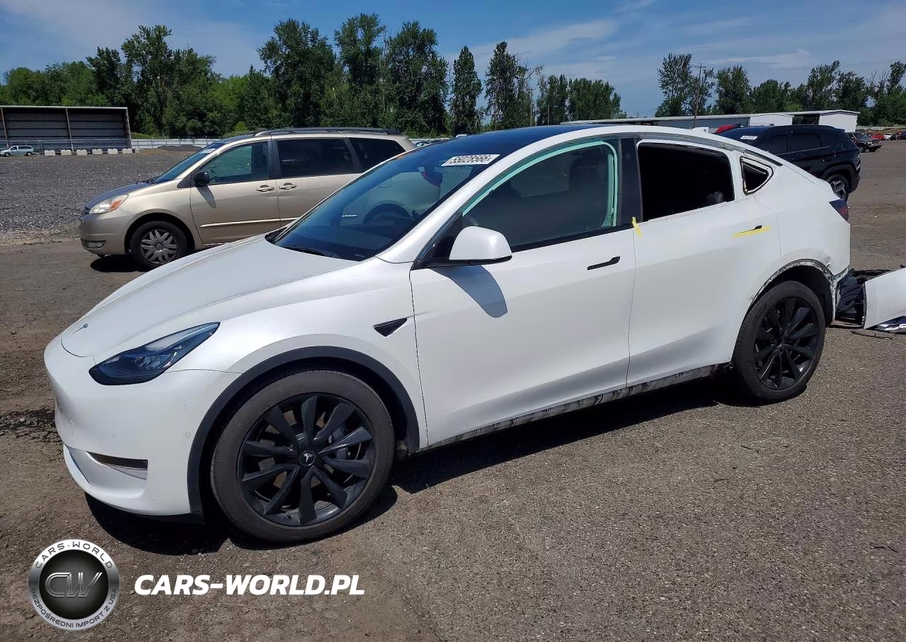 2021 Tesla Model Y VIN:5YJYGDEE1MF213430 - 1