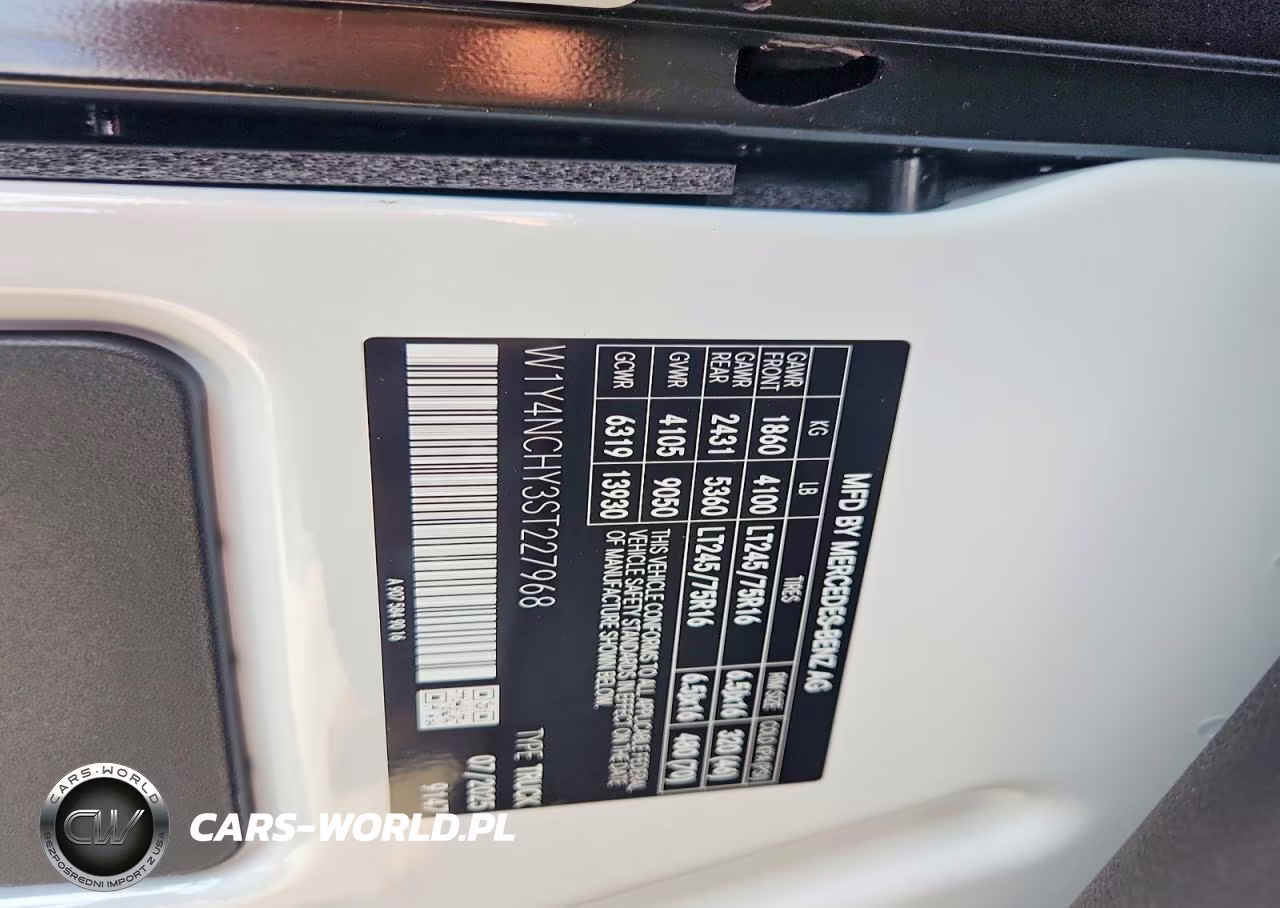 2025 Mercedes Benz Sprinter 2500 Delivery Van VIN:W1Y4NCHY3ST227968 - 14
