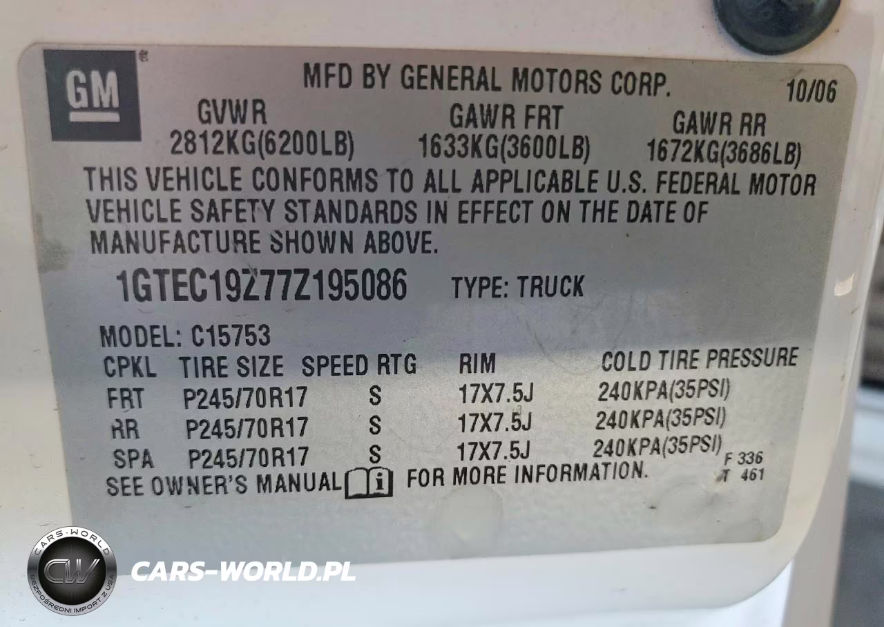 2007 GMC New Sierra C1500 Classic VIN:1GTEC19Z77Z195086 - 12