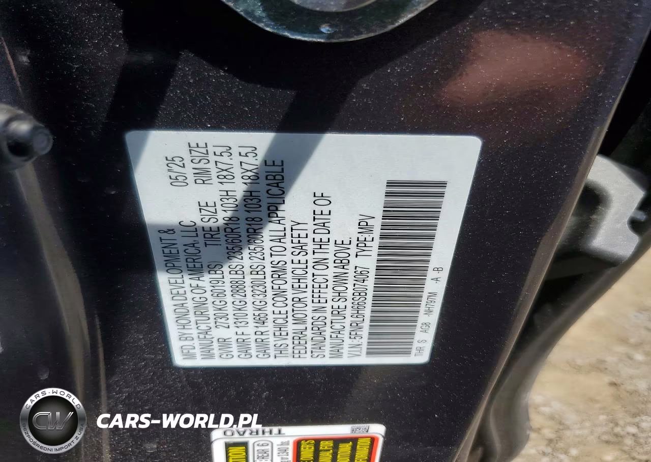 2025 Honda Odyssey Exl VIN:5FNRL6H66SB074067 - 14
