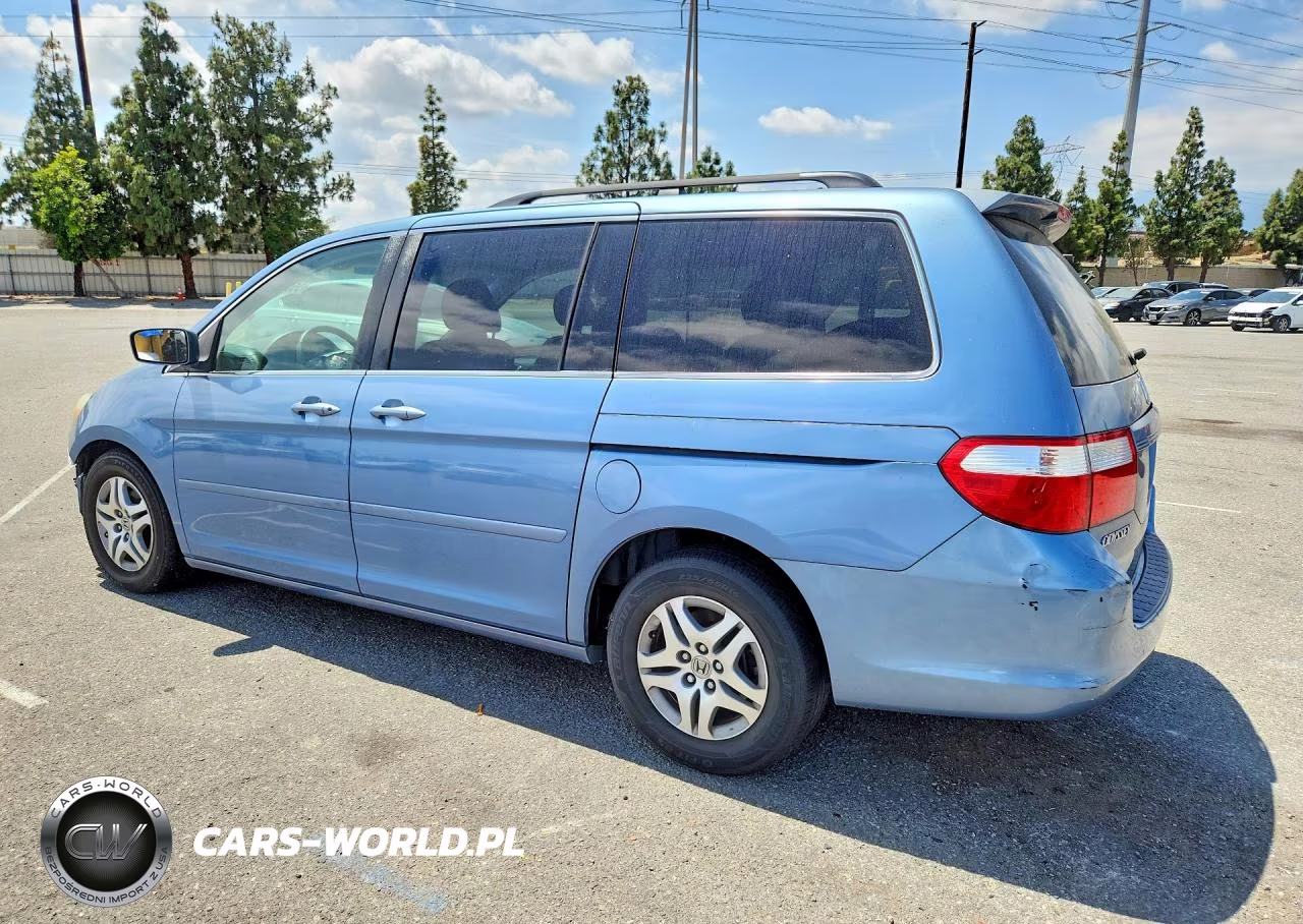 2007 Honda Odyssey Exl VIN:5FNRL38747B037596 - 2