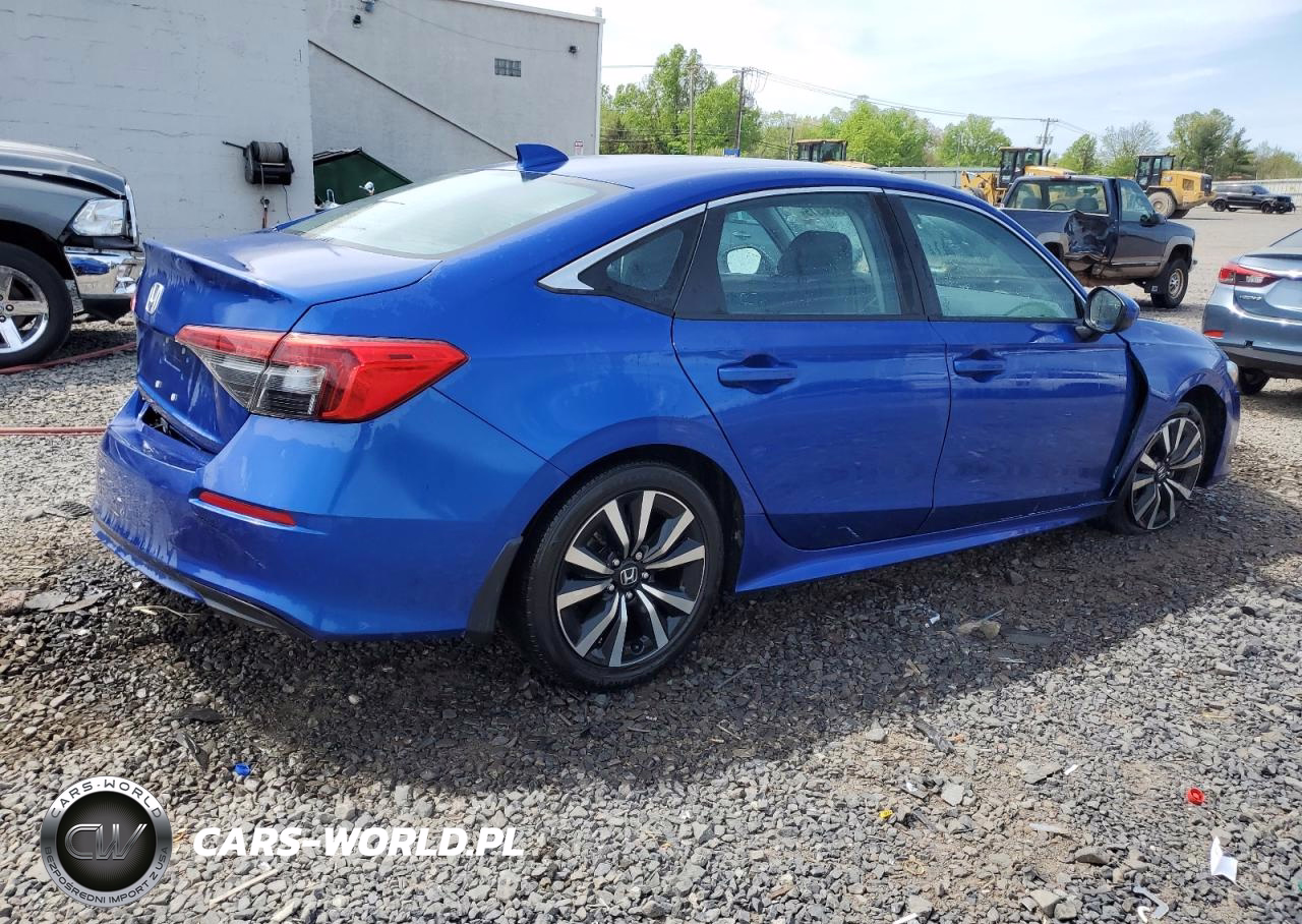 2022 Honda Civic Ex VIN:2HGFE1F72NH304506 - 3
