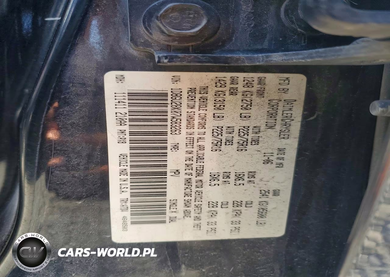 2007 Dodge Nitro Sxt VIN:1D8GU28K07W583263 - 13