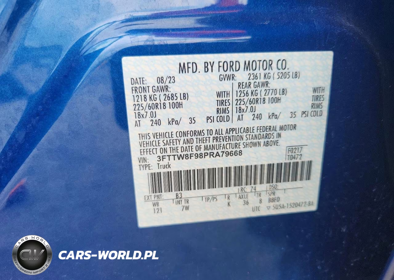 2023 Ford Maverick Xl VIN:3FTTW8F98PRA79668 - 12