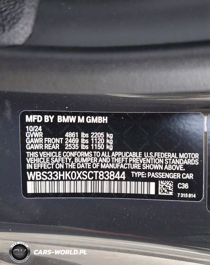 2025 BMW M4 Competition VIN:WBS33HK0XSCT83844 - 13