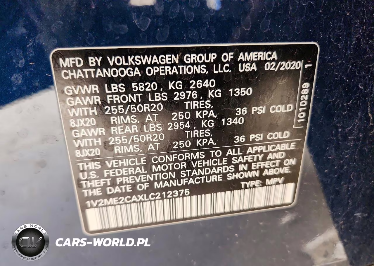 2020 Volkswagen Atlas Cross Sport Sel VIN:1V2ME2CAXLC212375 - 13