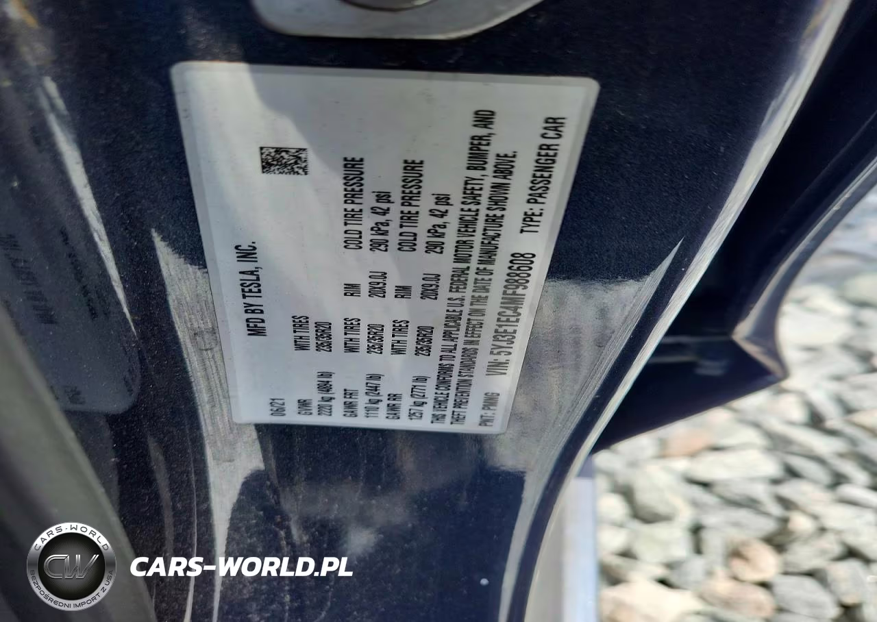 2021 Tesla Model 3 VIN:5YJ3E1EC4MF988608 - 13