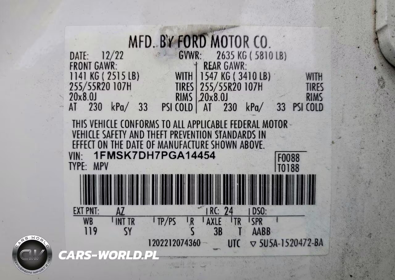 2023 Ford Explorer Xlt VIN:1FMSK7DH7PGA14454 - 13