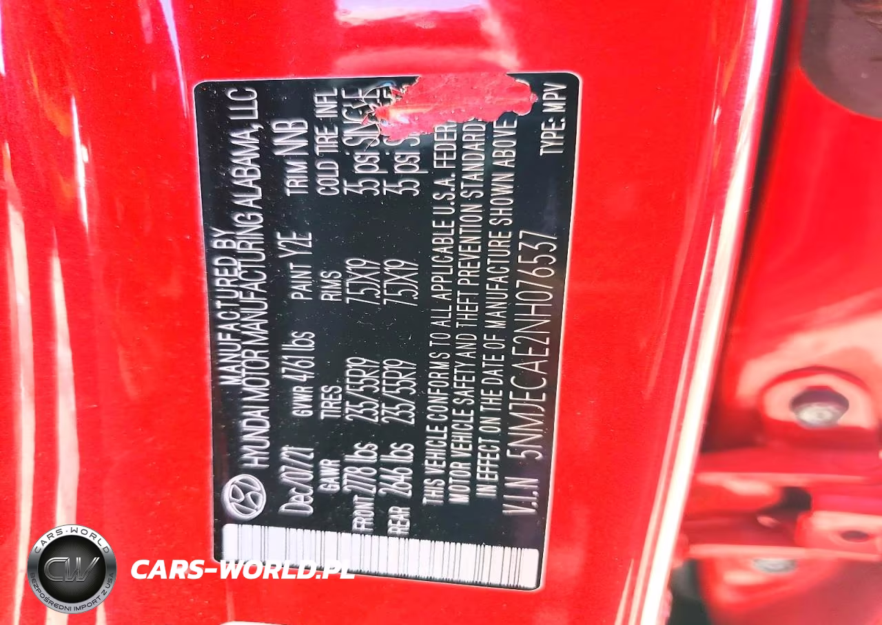 2022 Hyundai Tucson Limited VIN:5NMJECAE2NH076537 - 13