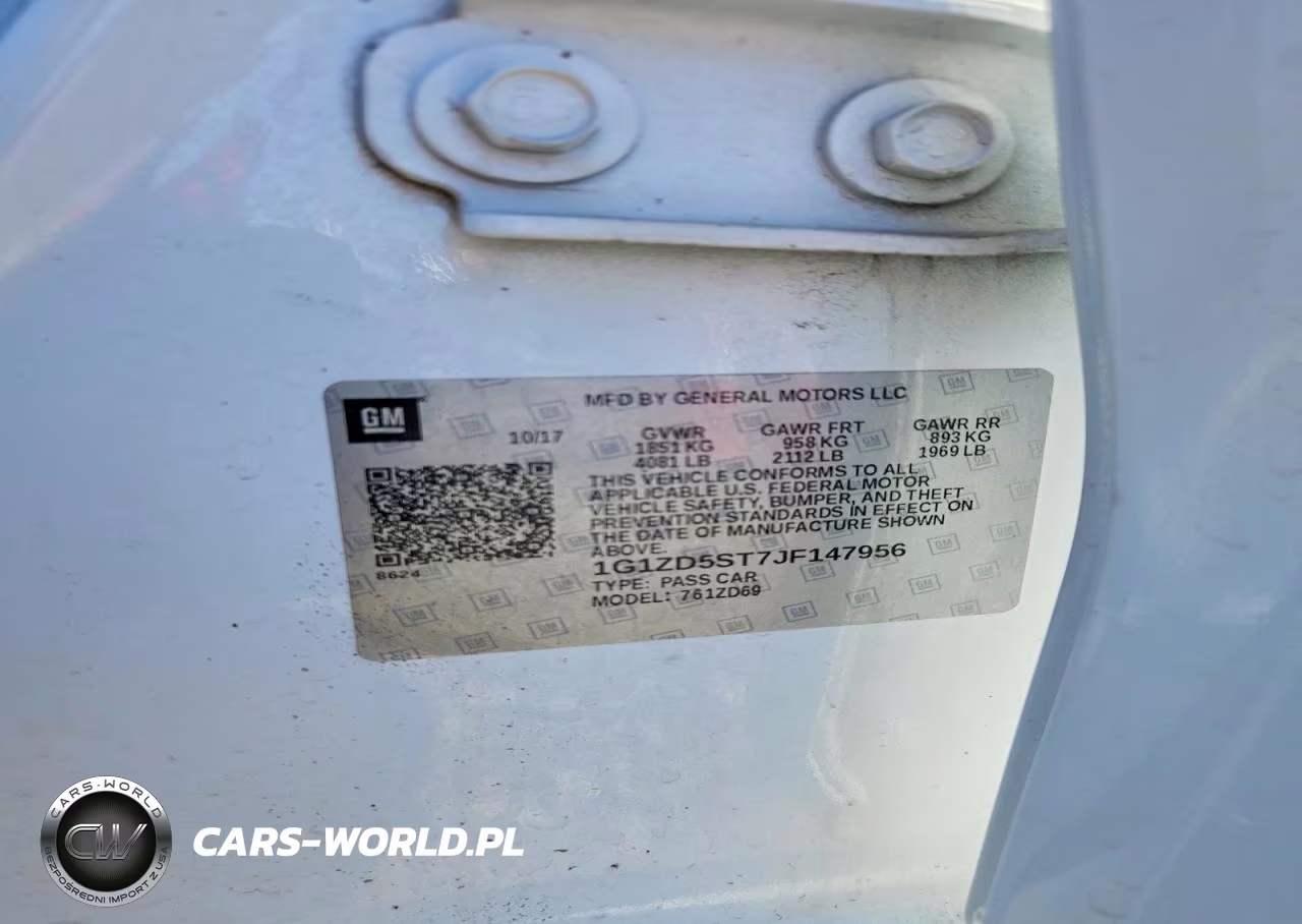 2018 Chevrolet Malibu Lt VIN:1G1ZD5ST7JF147956 - 12