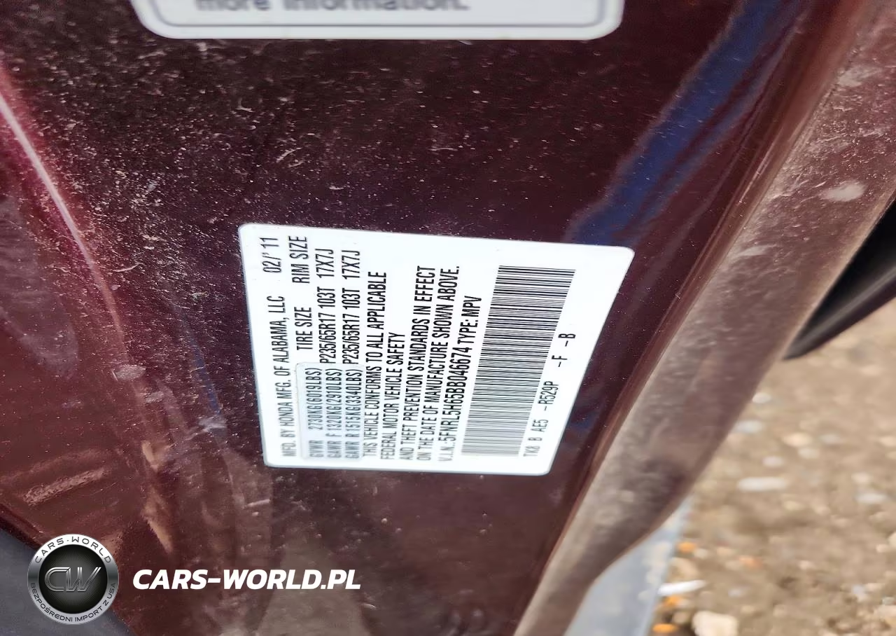 2011 Honda Odyssey Exl VIN:5FNRL5H65BB046674 - 13