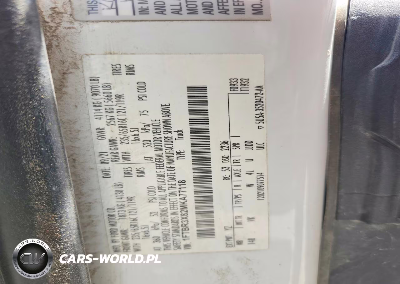 2021 Ford Transit T-250 VIN:1FTBR3X82MKA77118 - 13
