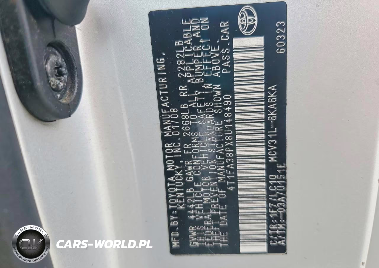 2008 Toyota Camry Solara Sle V6 VIN:4T1FA38PX8U148490 - 12