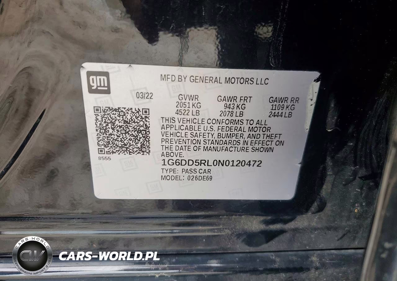 2022 Cadillac Ct4-V VIN:1G6DD5RL0N0120472 - 12