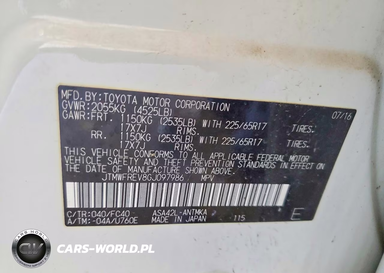 2016 Toyota Rav4 Xle VIN:JTMWFREV8GJ097986 - 13