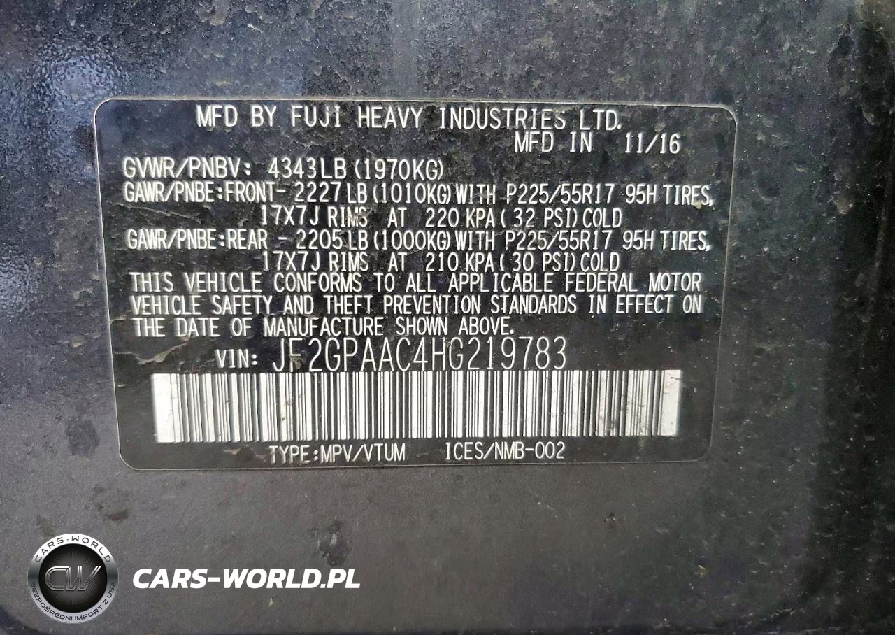 2017 Subaru Crosstrek VIN:JF2GPAAC4HG219783 - 13