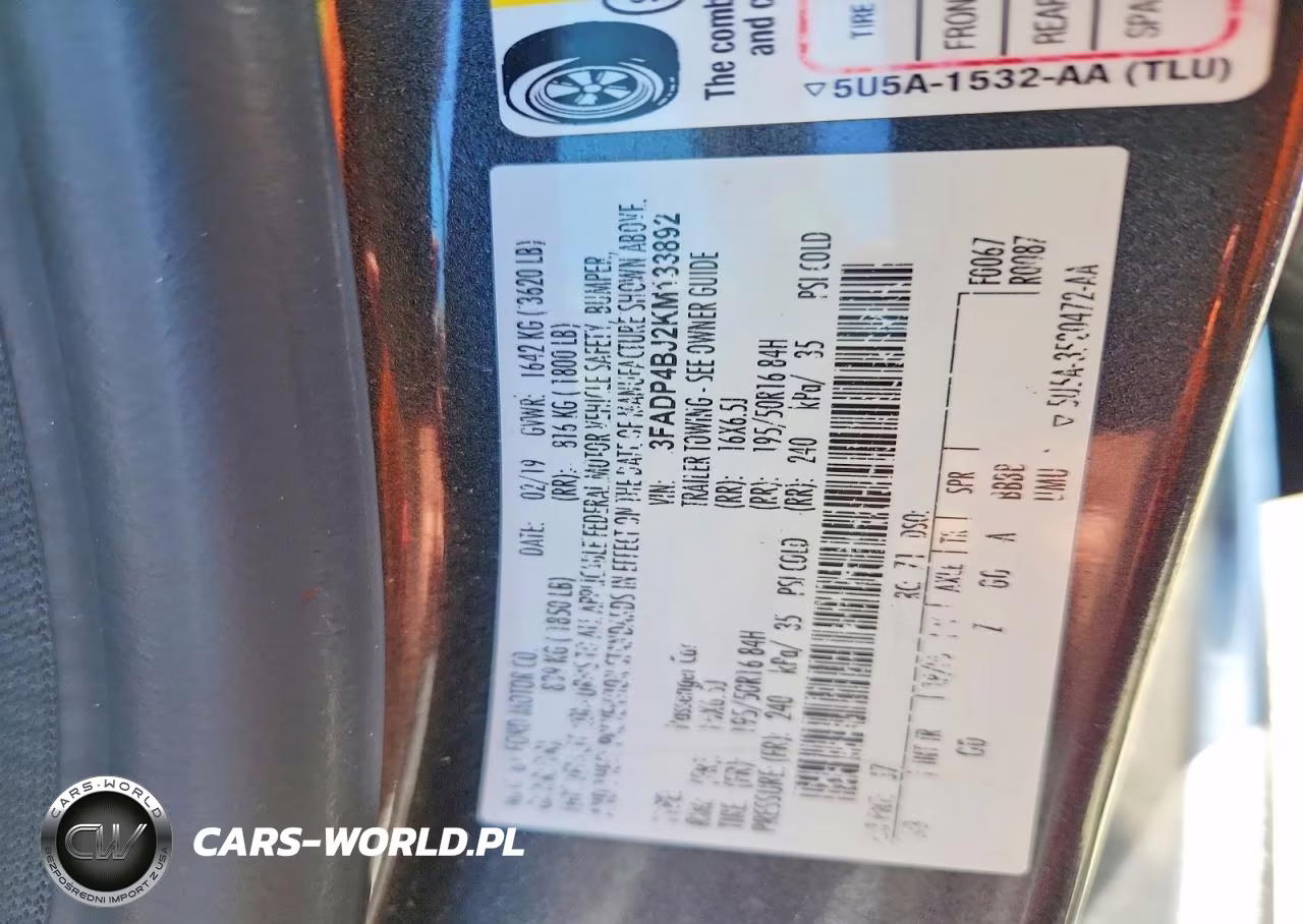 2019 Ford Fiesta Se VIN:3FADP4BJ2KM133892 - 12