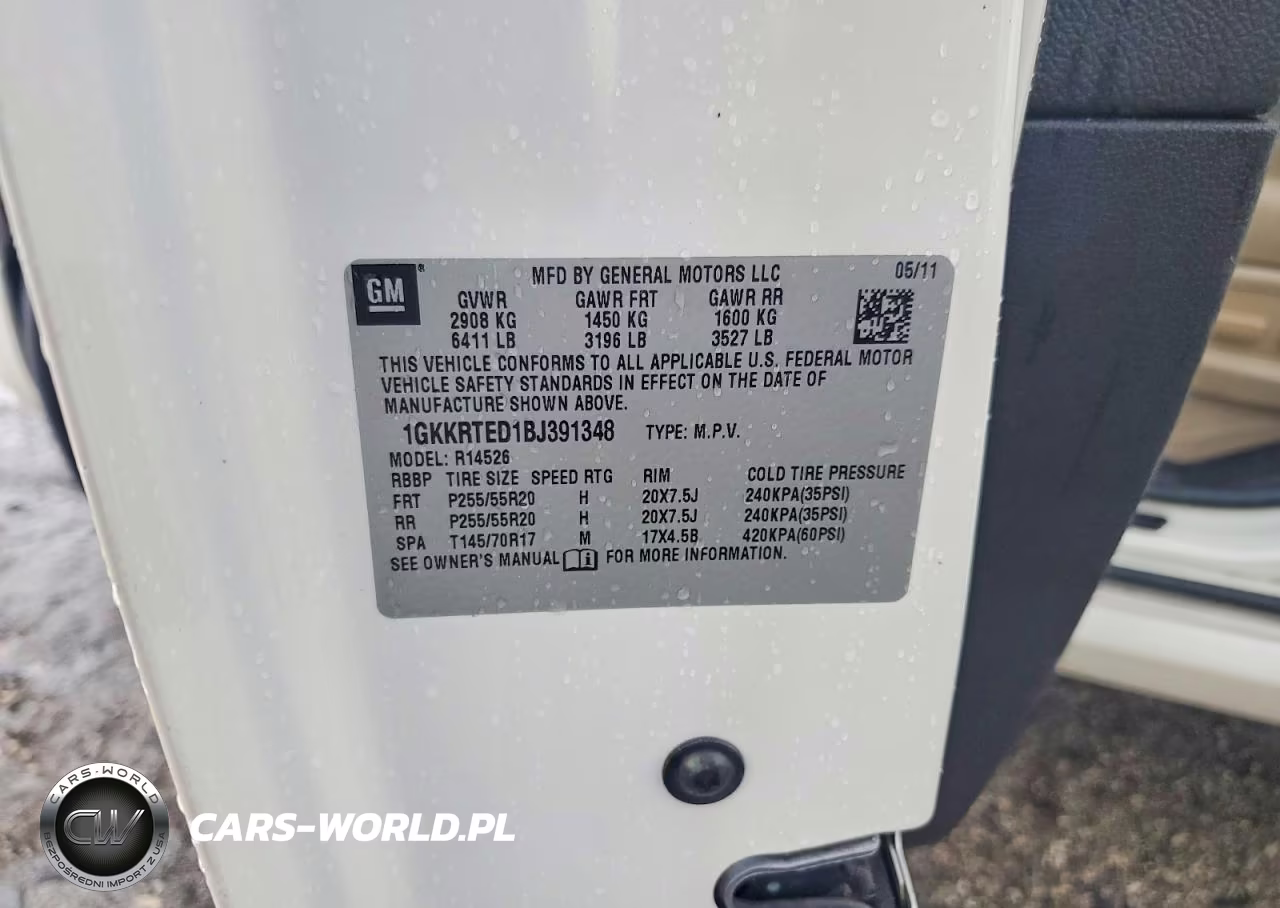 GMC ACADIA DEN VIN:1GKKRTED1BJ391348 - 12