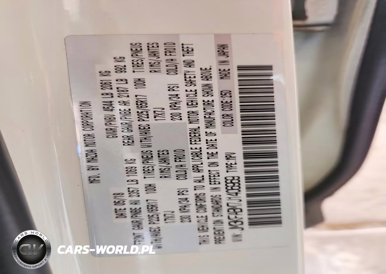 2018 Mazda Cx-5 Sport VIN:JM3KFABM7J1406969 - 13