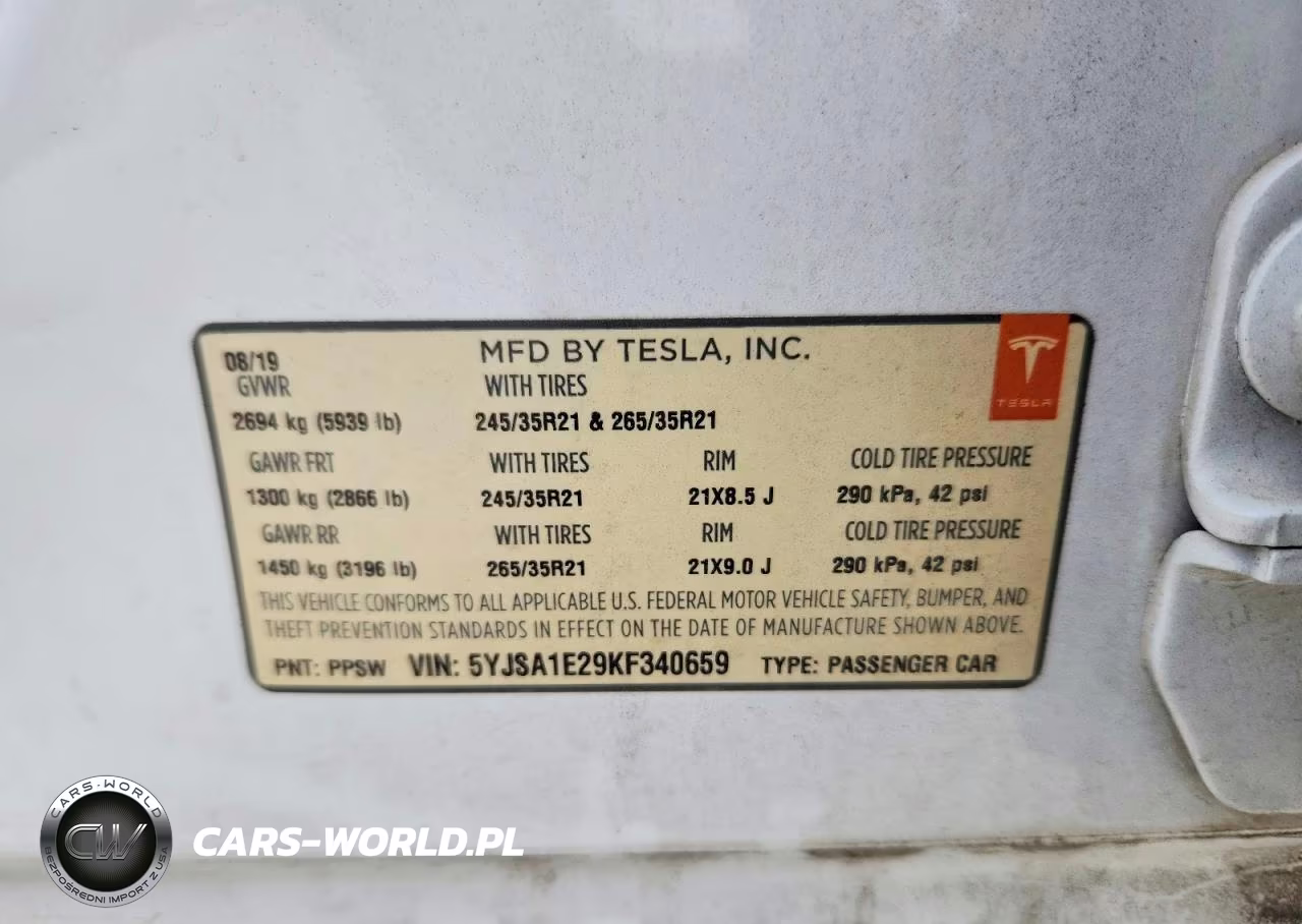2019 Tesla Model S VIN:5YJSA1E29KF340659 - 13