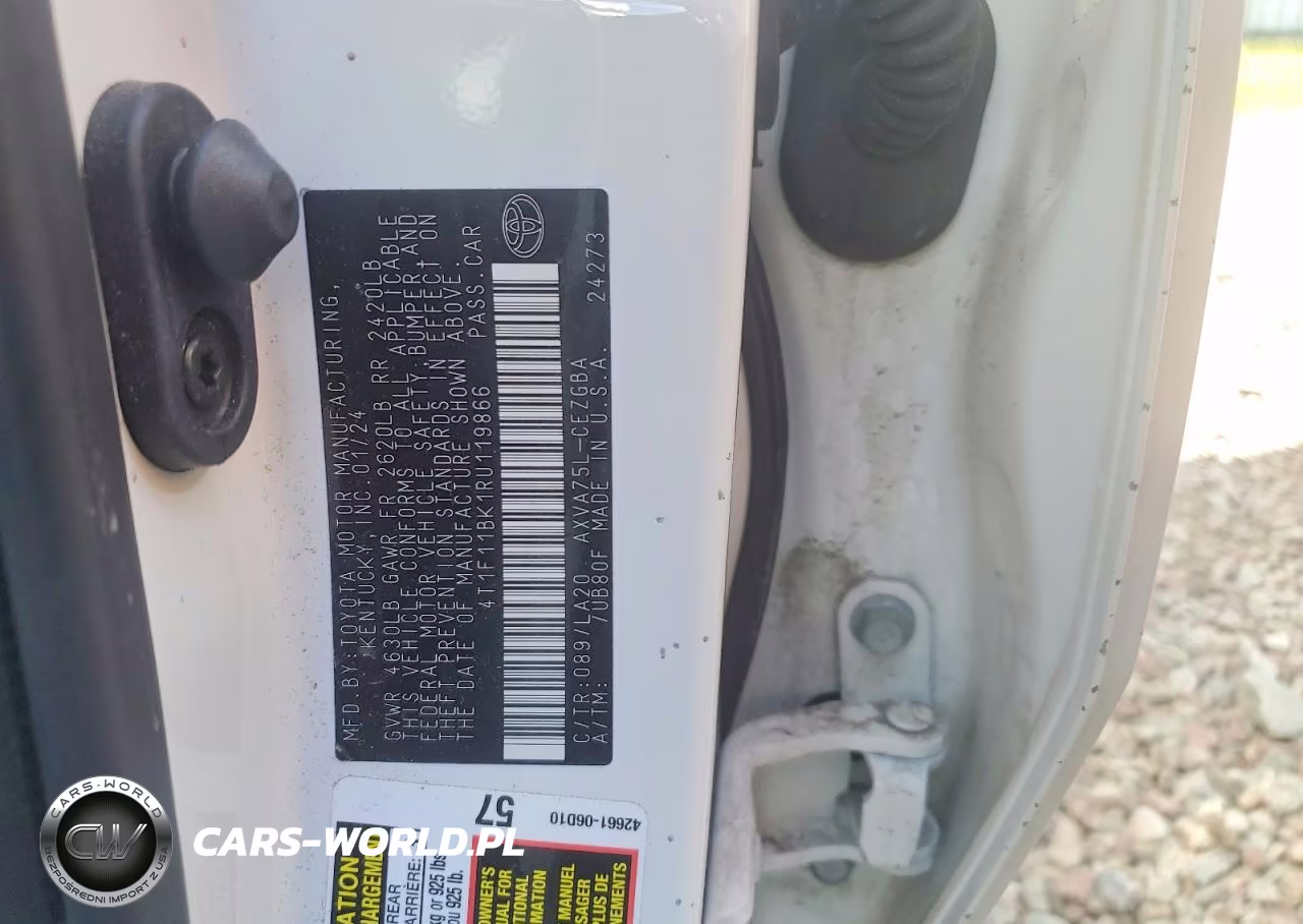 2024 Toyota Camry Xle VIN:4T1F11BK1RU119866 - 12