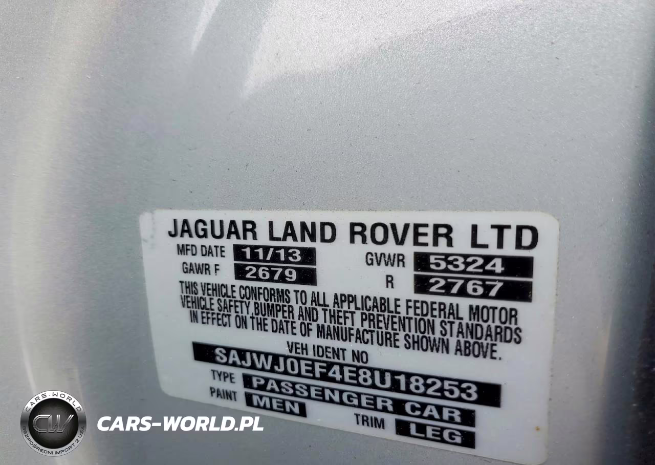2014 Jaguar Xf VIN:SAJWJ0EF4E8U18253 - 12