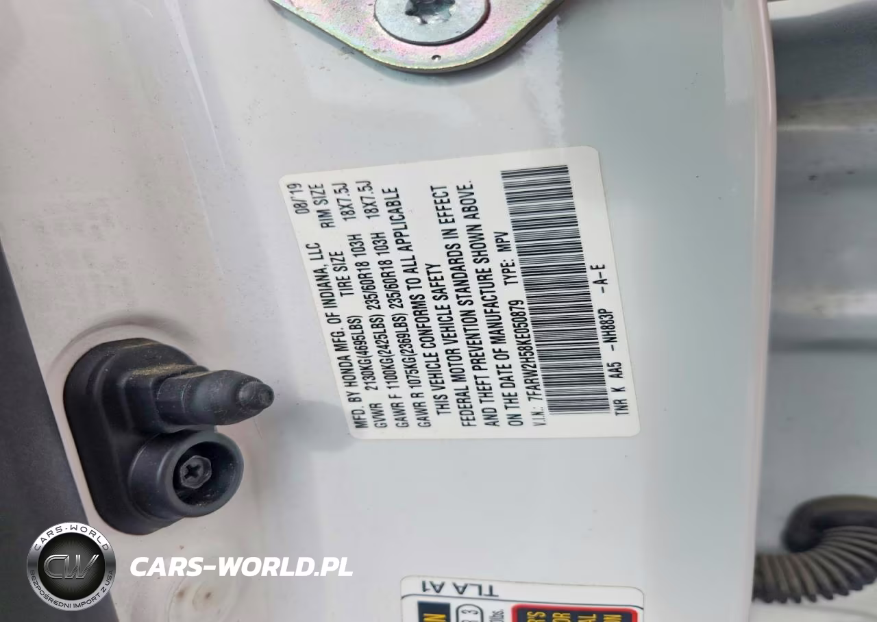 2019 Honda Cr-V Ex VIN:7FARW2H58KE050879 - 13