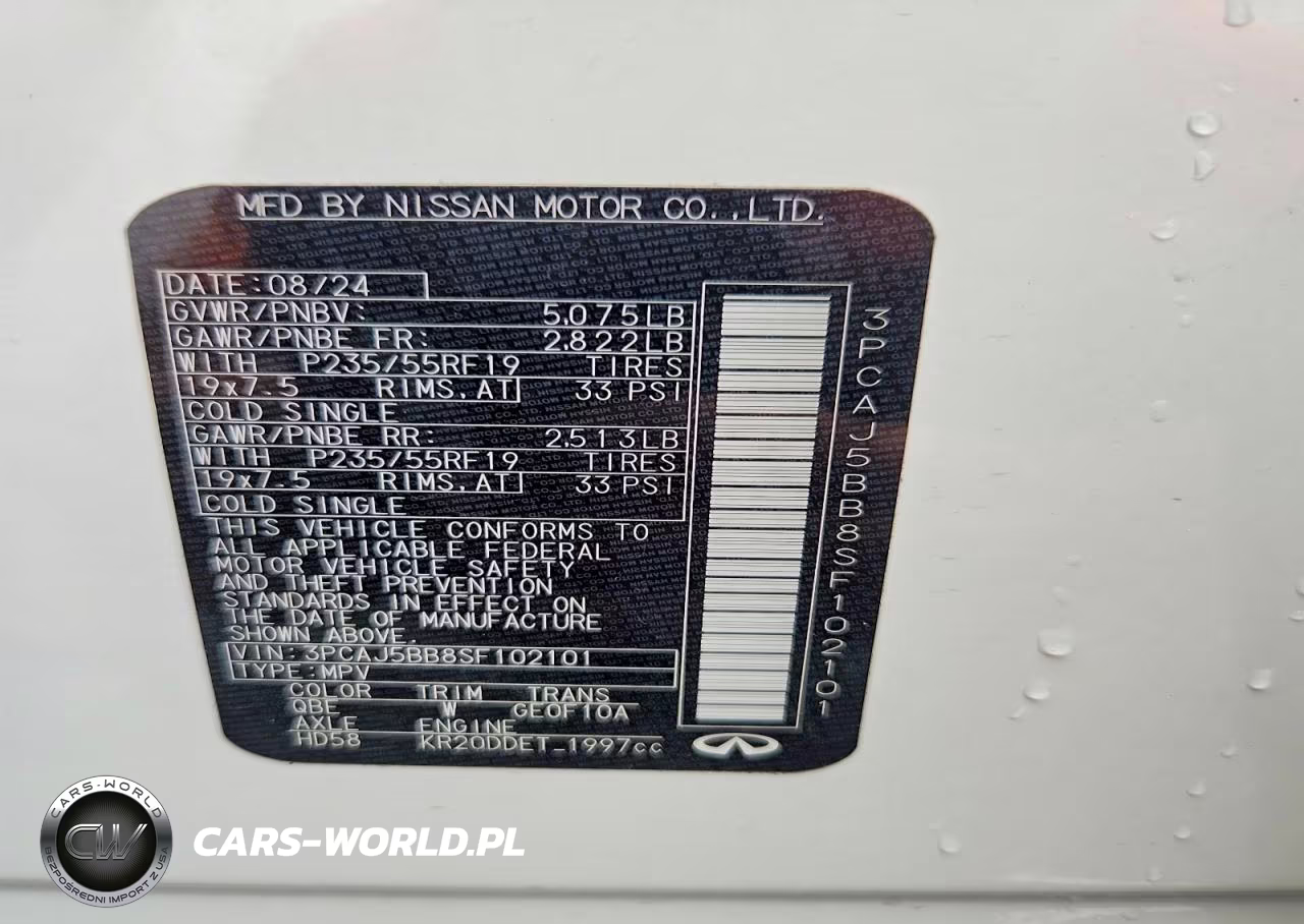 2025 Infiniti Qx50 Luxe VIN:3PCAJ5BB8SF102101 - 13