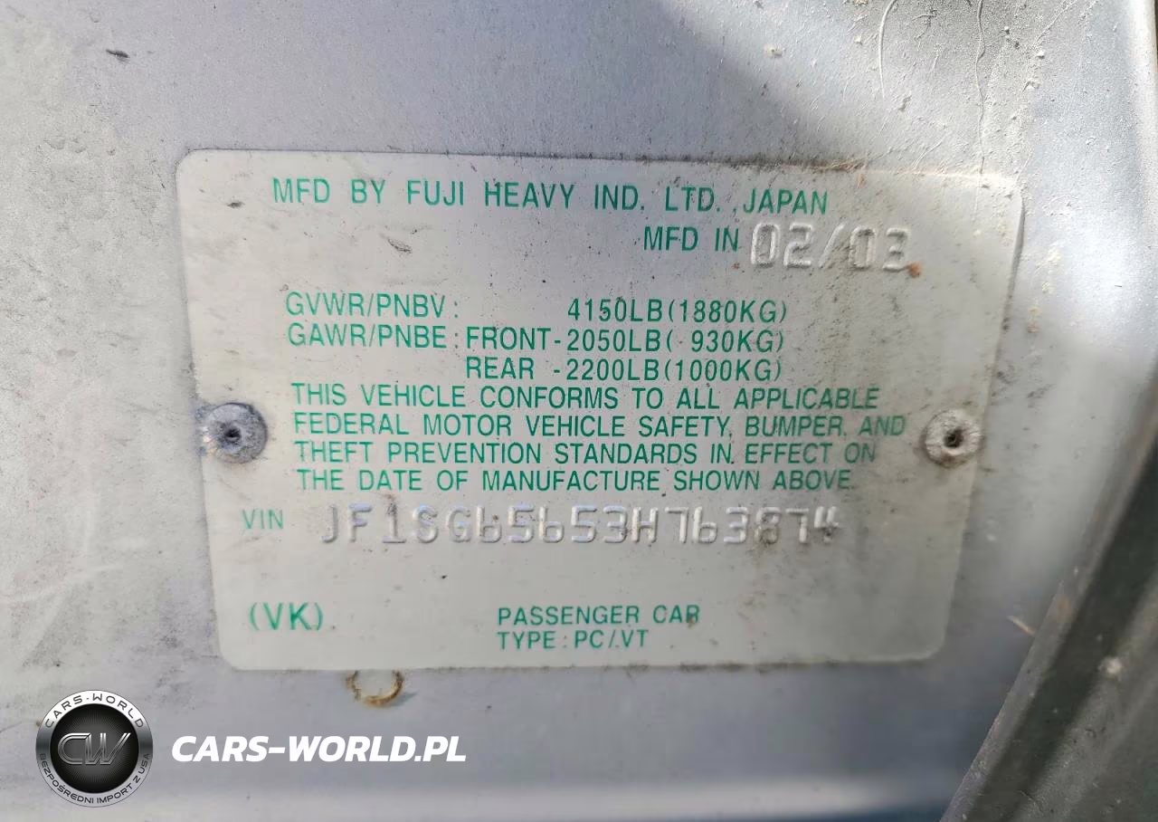 2003 Subaru Forester 2.5Xs VIN:JF1SG65653H763874 - 14