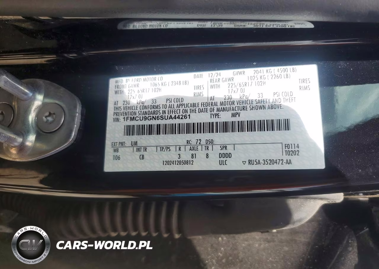 2025 Ford Escape Active VIN:1FMCU9GN6SUA44261 - 14