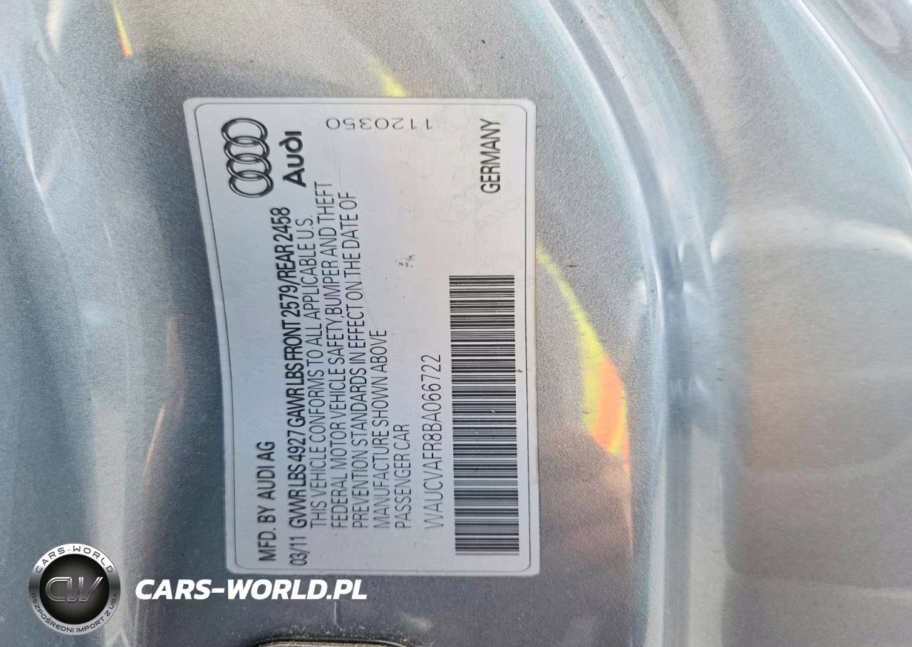 2011 Audi S5 Premium Plus VIN:WAUCVAFR8BA066722 - 12